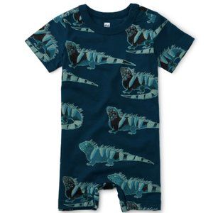 NEW Tea Collection baby boy shorts romper Sz. 6-9mos (NWT)